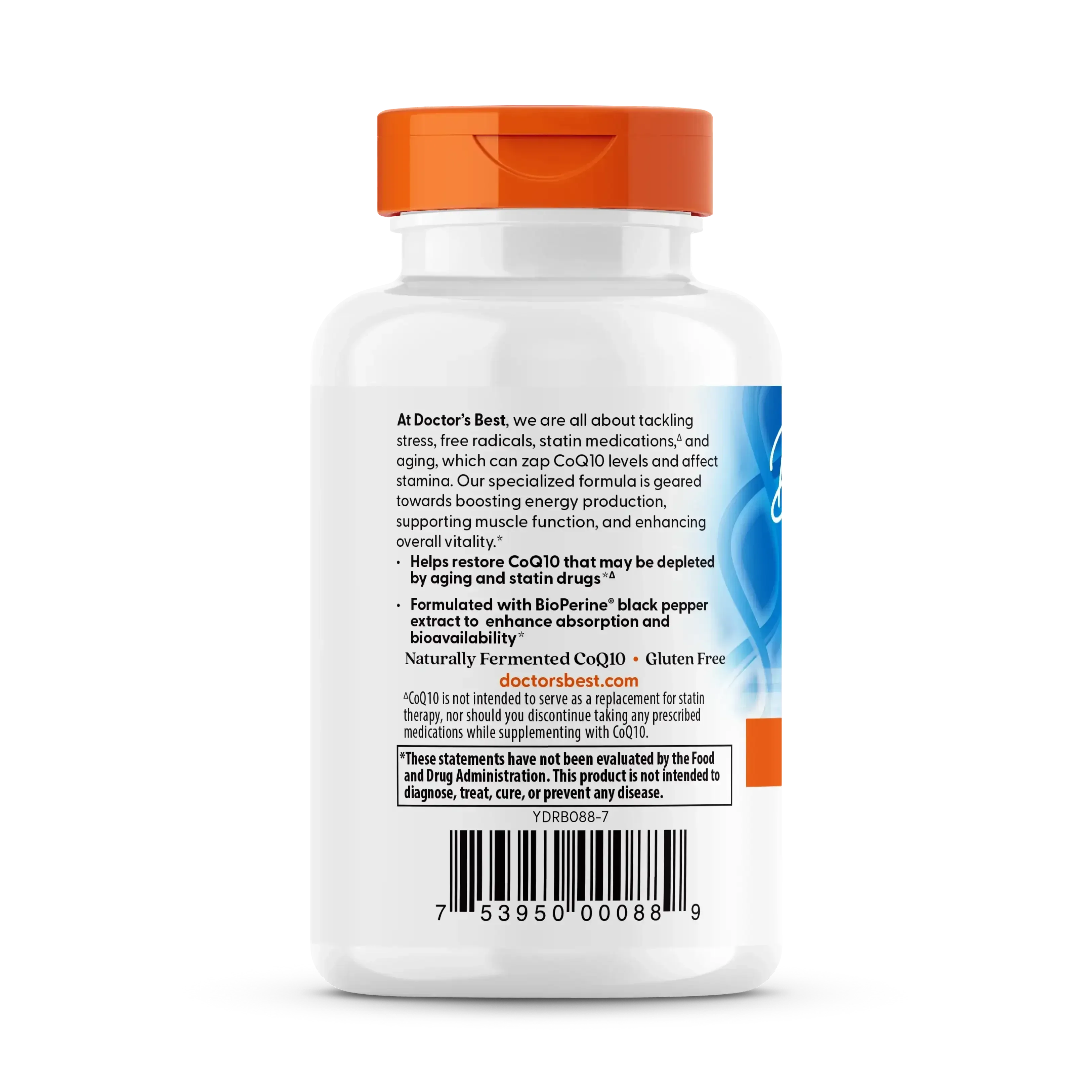 Doctor's Best High Absorption CoQ10, 200 mg, 60 Softgels