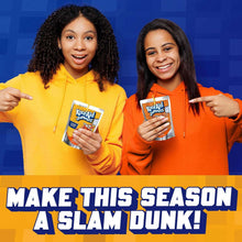 Kool-Aid Jammers orange drink pouches held by two people in hoodies