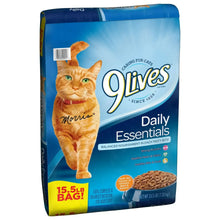 9Lives Daily Essentials dry cat food bag, blue 15.5 lb bag