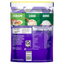 Cascade Platinum Plus dishwasher detergent pouch back panel with ingredients and cautions