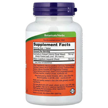 NOW Foods Horny Goat Weed Extract bottle back label with Supplement Facts panel