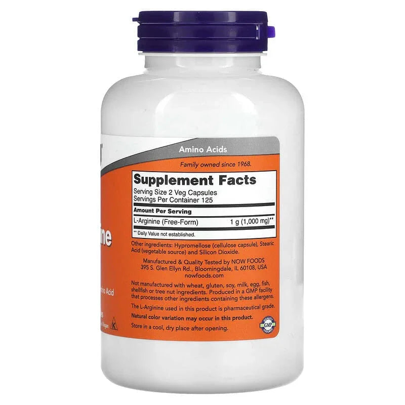 NOW Foods, L-Arginine - USA MEGA SHOP