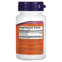 Supplement Facts label on Lutein 10 mg softgels bottle, 1 softgel serving