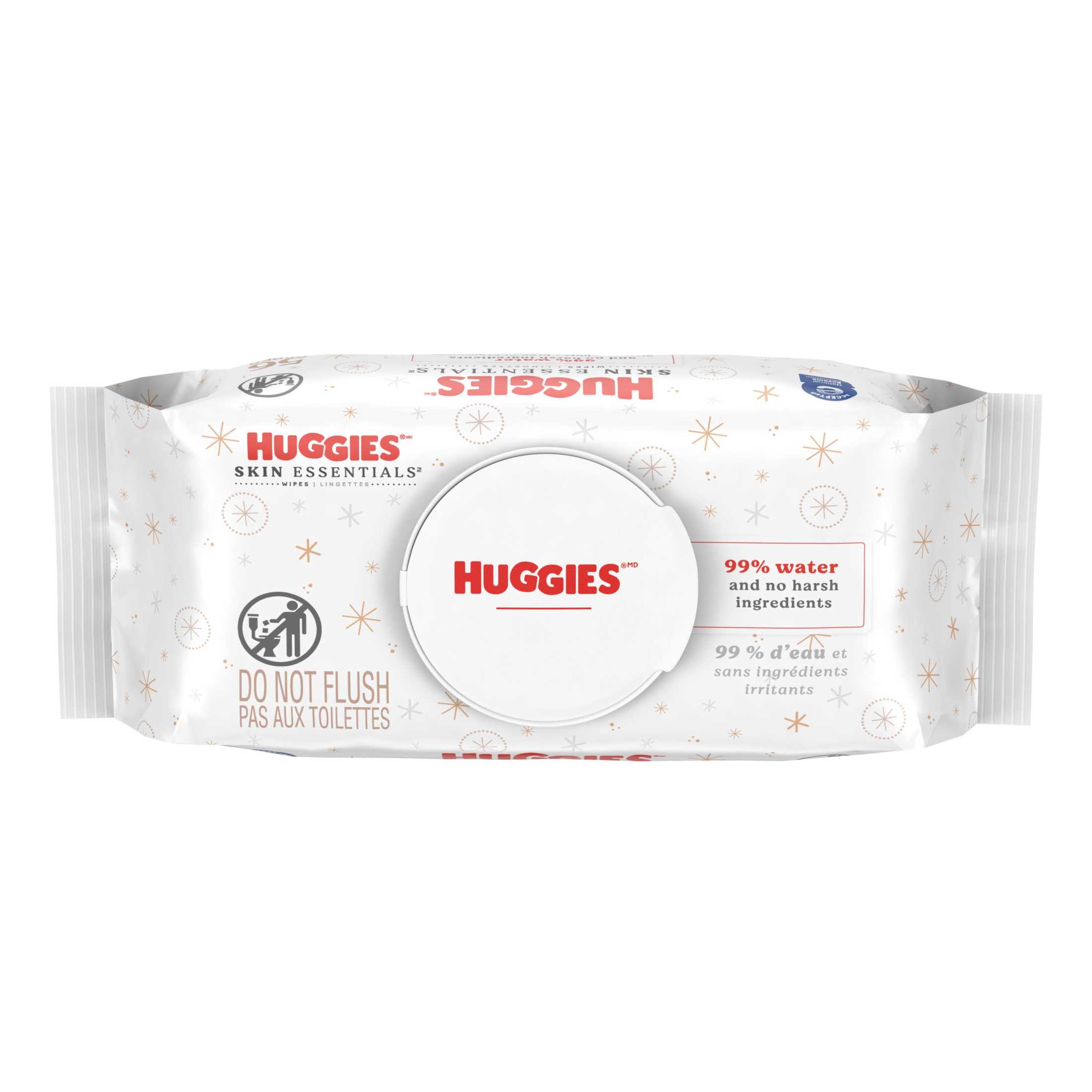 Huggies Skin Essentials Baby Wipes, 1 Pack, 56 Count (Select for More)