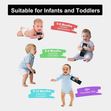 Silicone teething chew toy set with controller and remote shapes for early development.