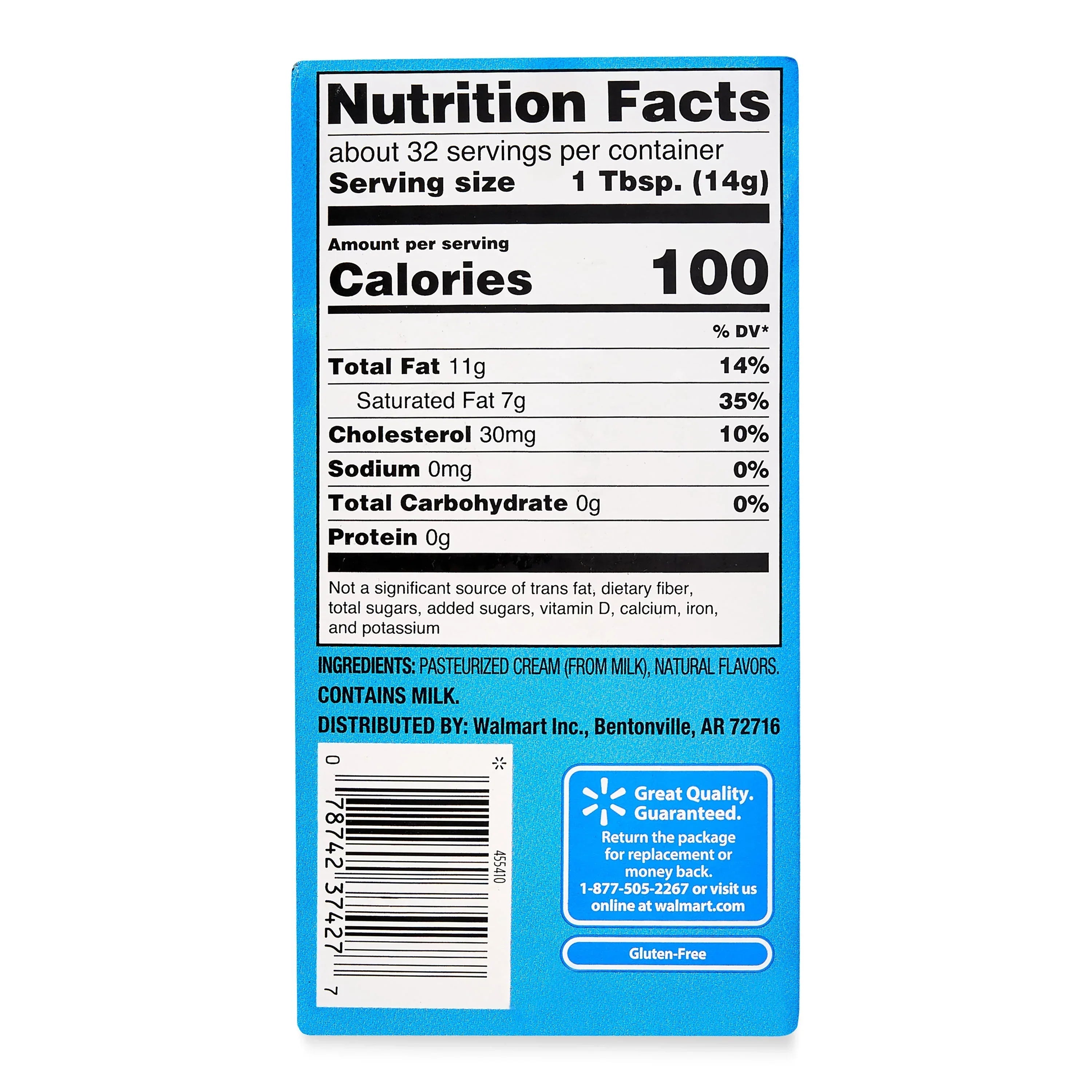 Great Value Sweet Cream Unsalted Butter, 16 oz, 4 Sticks