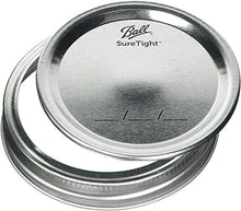 Ball SureTight wide-mouth mason jar lid with metal sealing ring