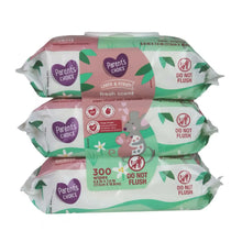 Baby wipes multipack with 300-count and light & fresh fresh scent
