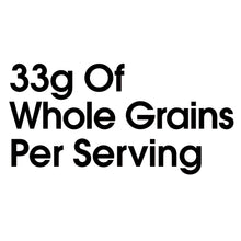 33g of whole grains per serving label