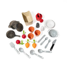 Toy play kitchen cookware and utensil accessories set