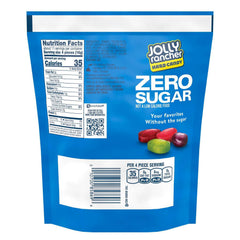 Jolly Rancher Zero Sugar Assorted Fruit Flavored Hard Candy, Bag 6.1 oz