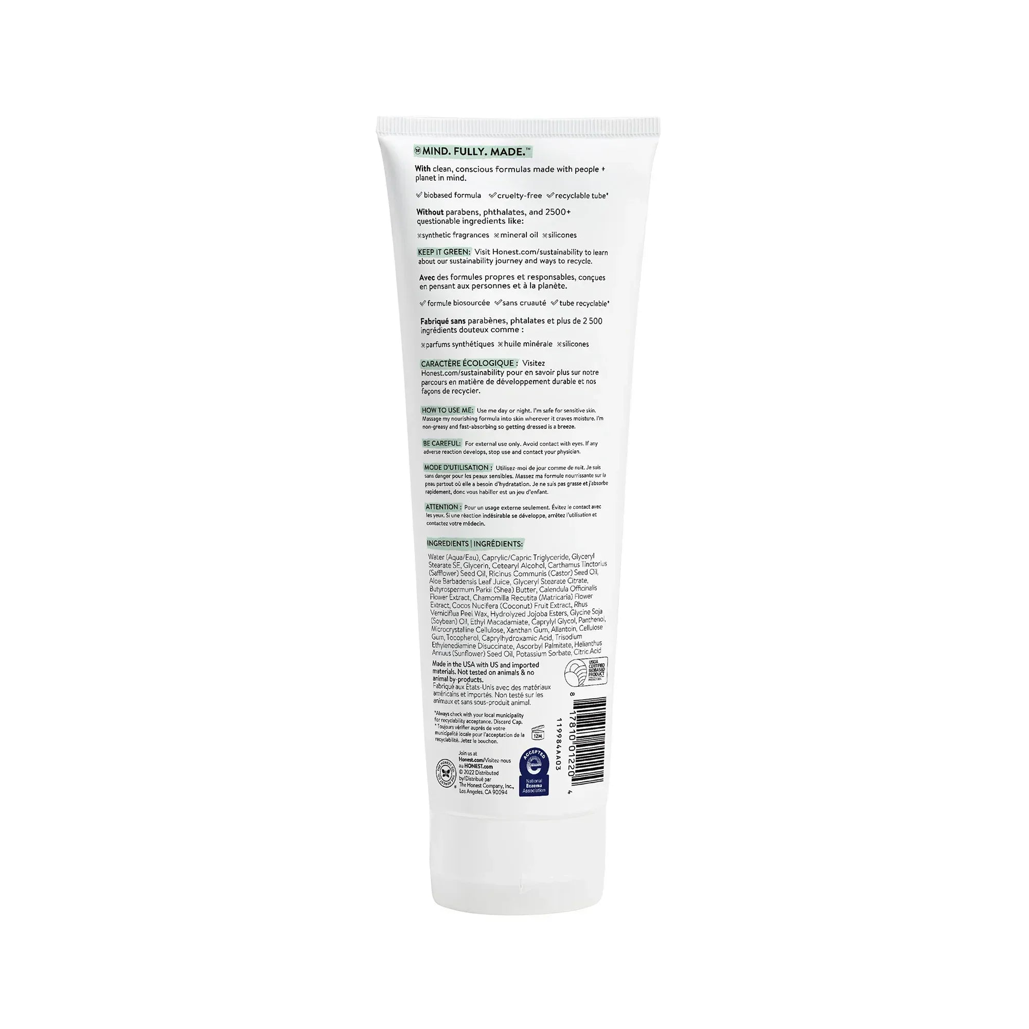 The Honest Company Baby Face and Body Lotion Sensitive Fragrance Free 10 fl oz