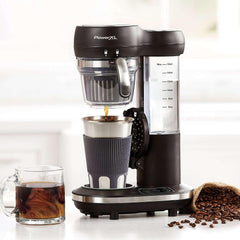 PowerXL Grind and Go Plus Coffee Maker, Automatic Single-Serve Coffee Machine with 16-Oz - USA MEGA SHOP