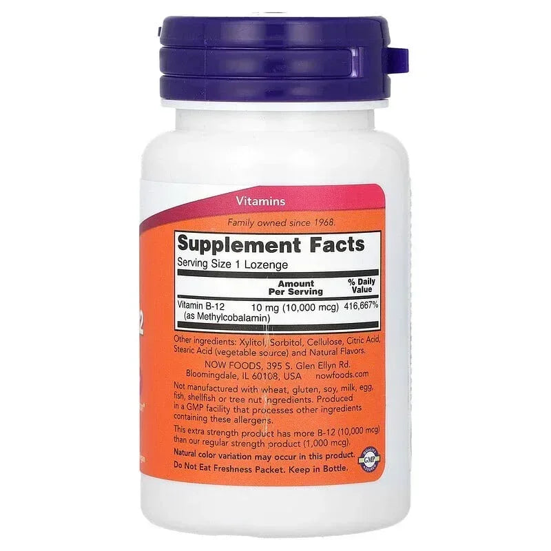 NOW Foods, Methyl B-12, 1,000 mcg, 100 Lozenges