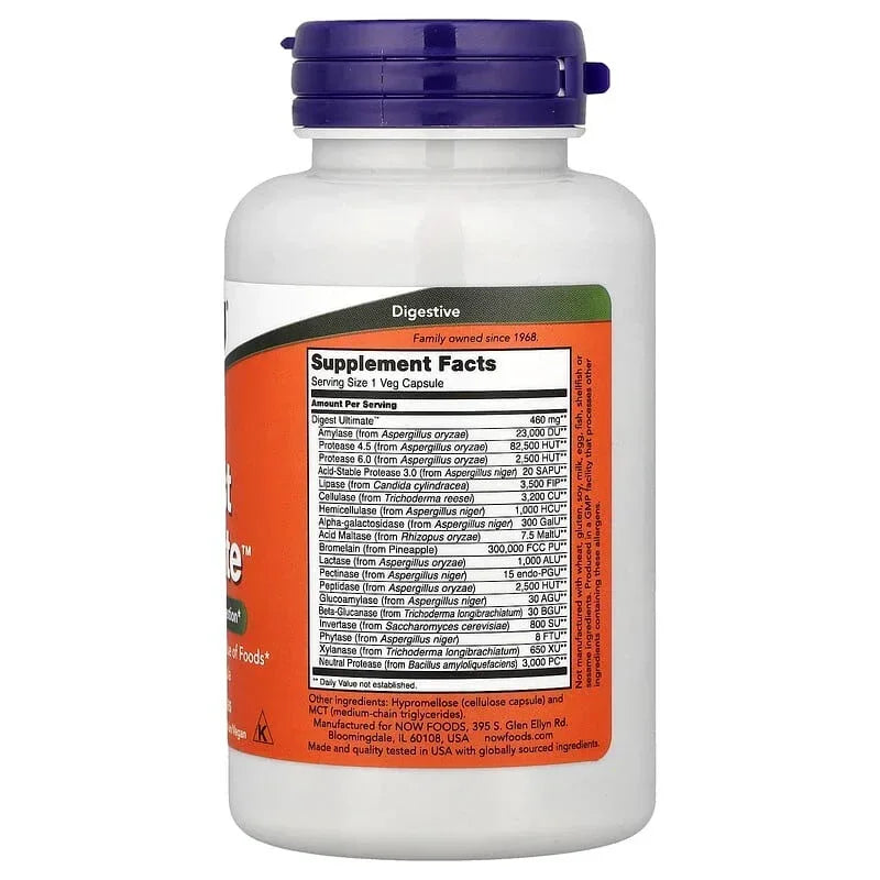 NOW Foods, Digest Ultimate™, Veg Capsules
