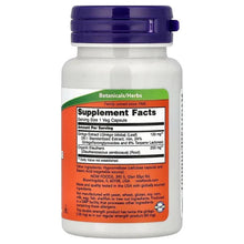 NOW Ginkgo Biloba supplement bottle, back label with Supplement Facts panel