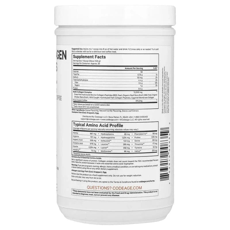 Codeage, Multi Collagen Peptides Powder