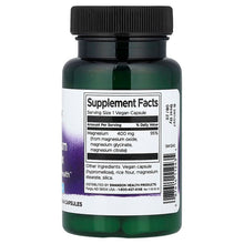 Magnesium complex supplement bottle with black cap, Supplement Facts panel and barcode