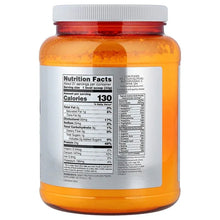 NOW Sports whey protein concentrate jar, back nutrition facts panel