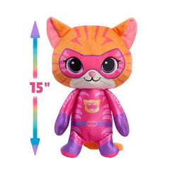 Disney Jr. SuperKitties 15-inch Large Plush Ginny Stuffed Animal, Toy for Kids Ages 2 and up - USA MEGA SHOP