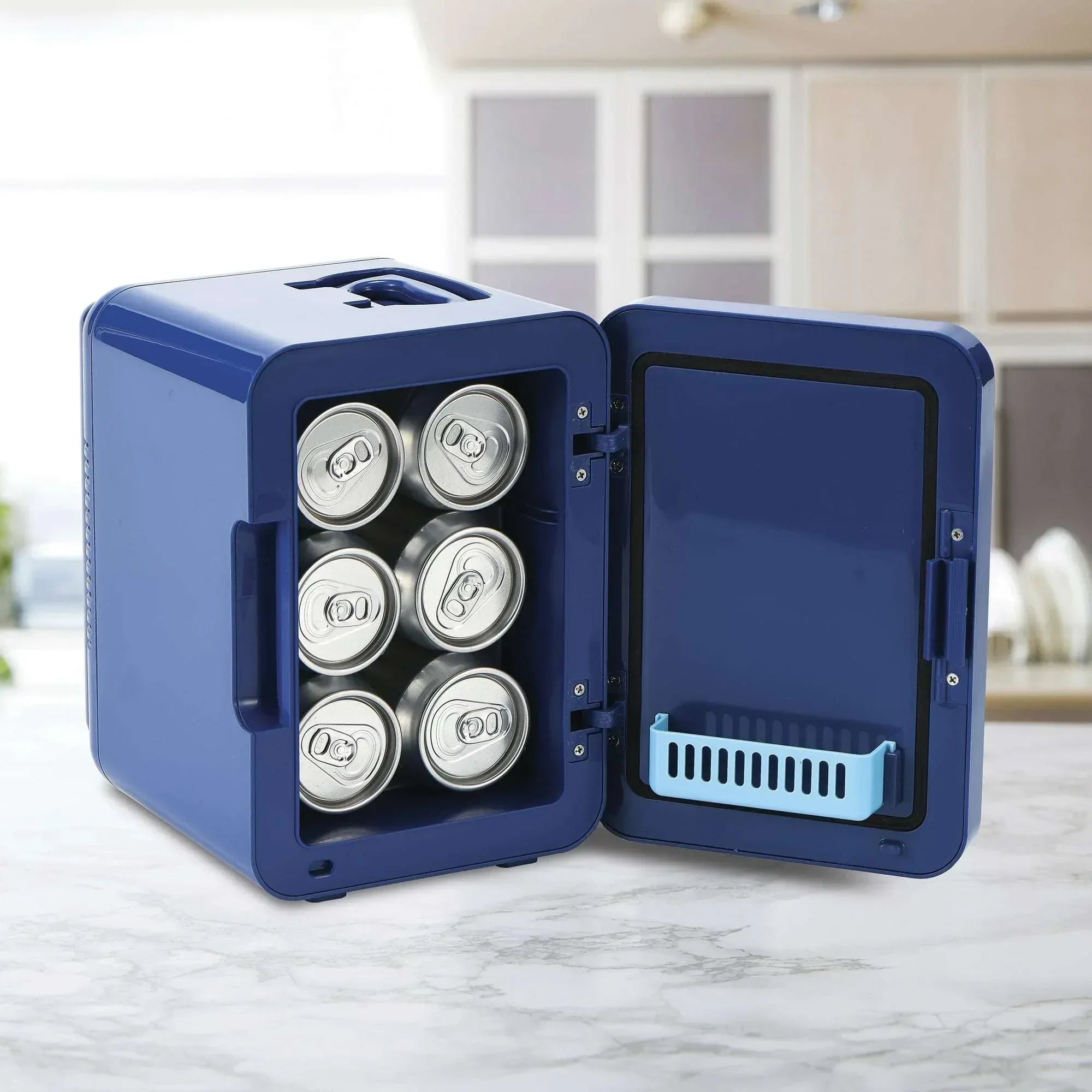 Disney Stitch Blue 6 Can AC Mini Fridge Thermoelectric Cooler 4 Litre