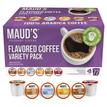 Coffee pod variety pack box with brewed coffee cup, showing 72 count