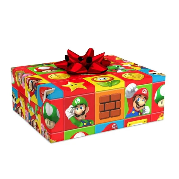 Hallmark Wrapping Paper, 22.5 sq. ft. (Nintendo Mario Brothers)