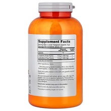 Supplement bottle back label with Supplement Facts and ingredient text