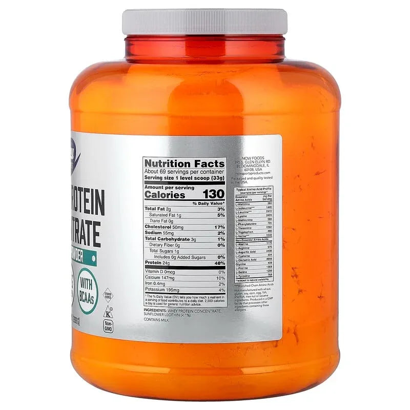 NOW Foods, Sports, Whey Protein Concentrate Protein Powder, Unflavored