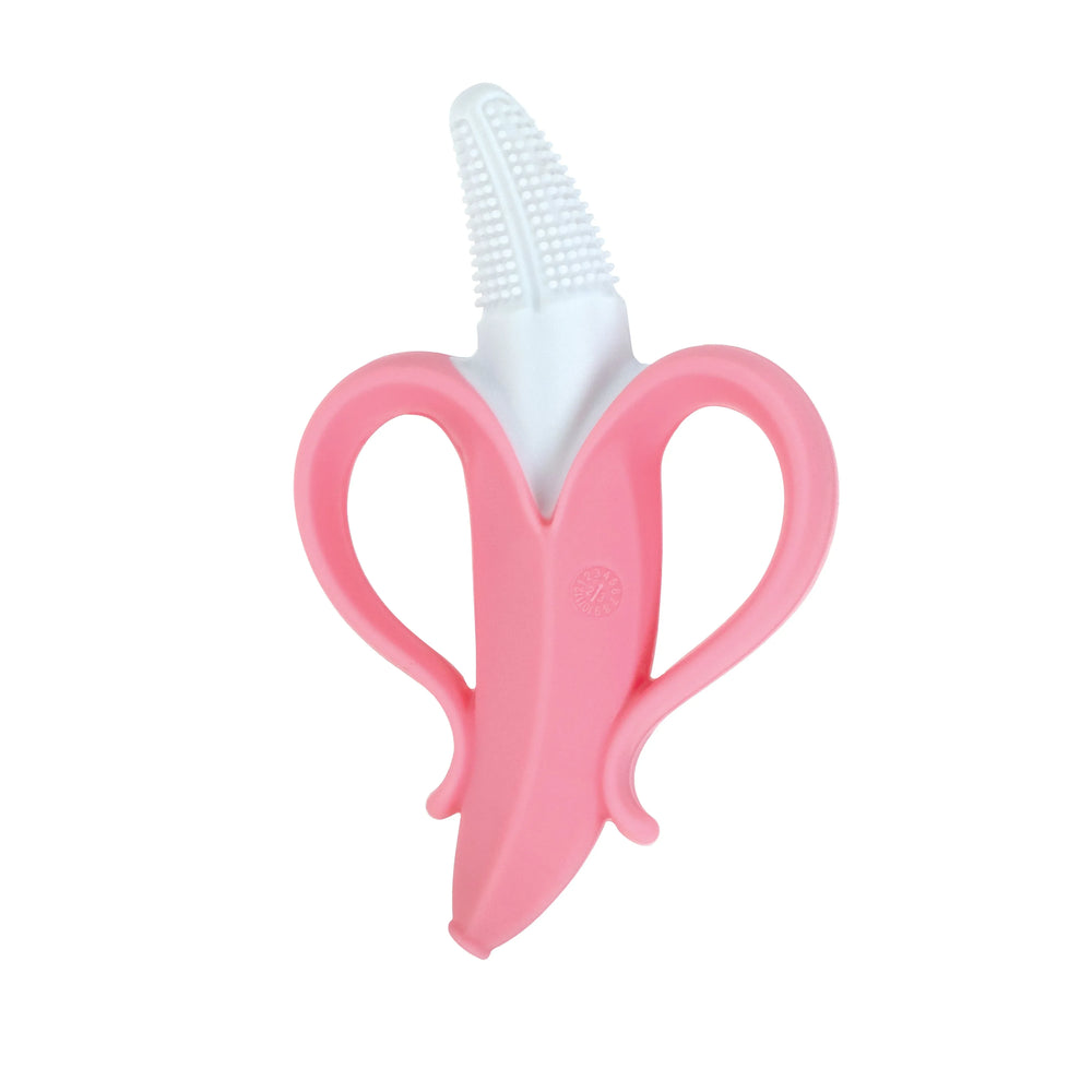 Nuby NanaNubs Banana Massaging Toothbrush for Infants, Pink - USA MEGA SHOP