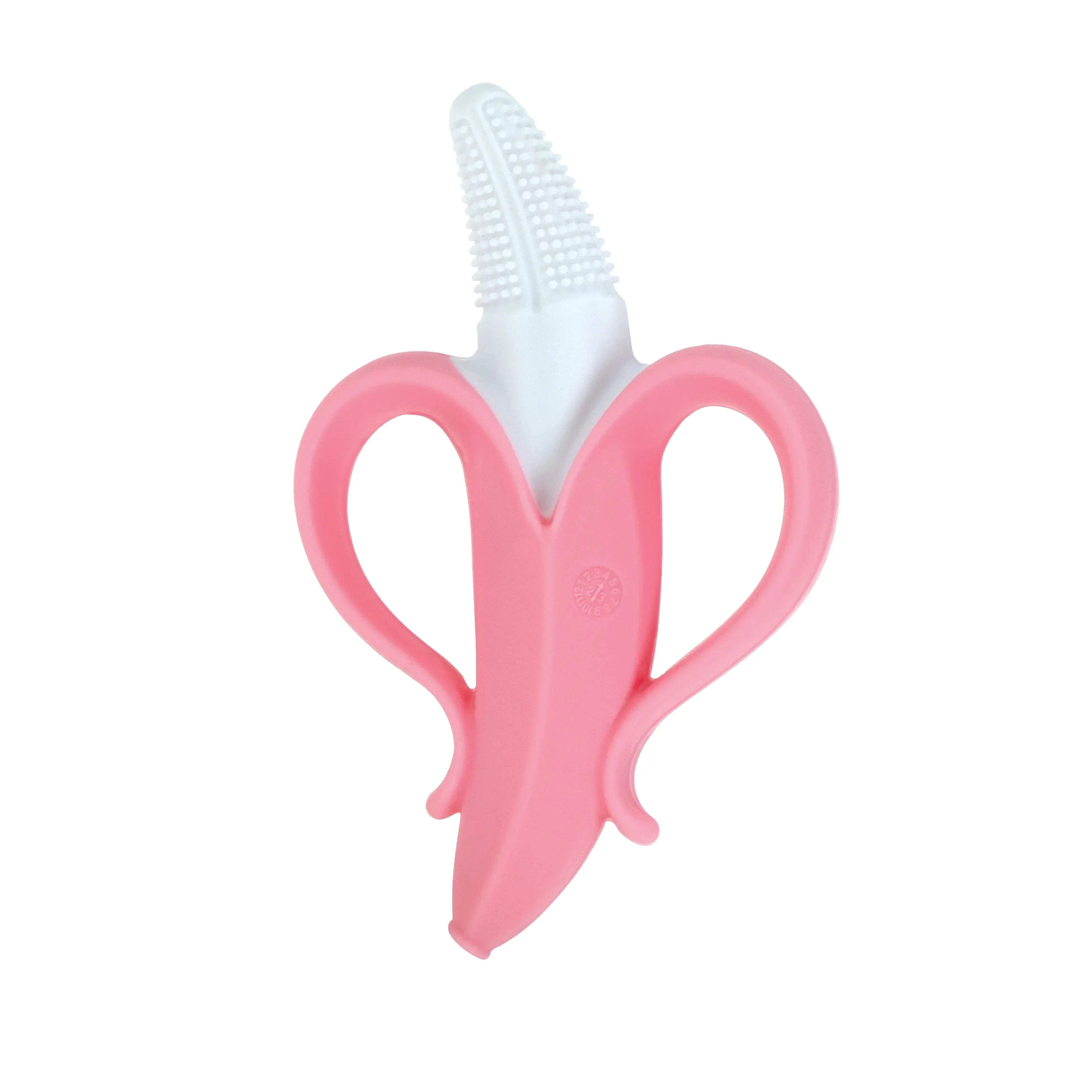 Nuby NanaNubs Banana Massaging Toothbrush for Infants, Pink