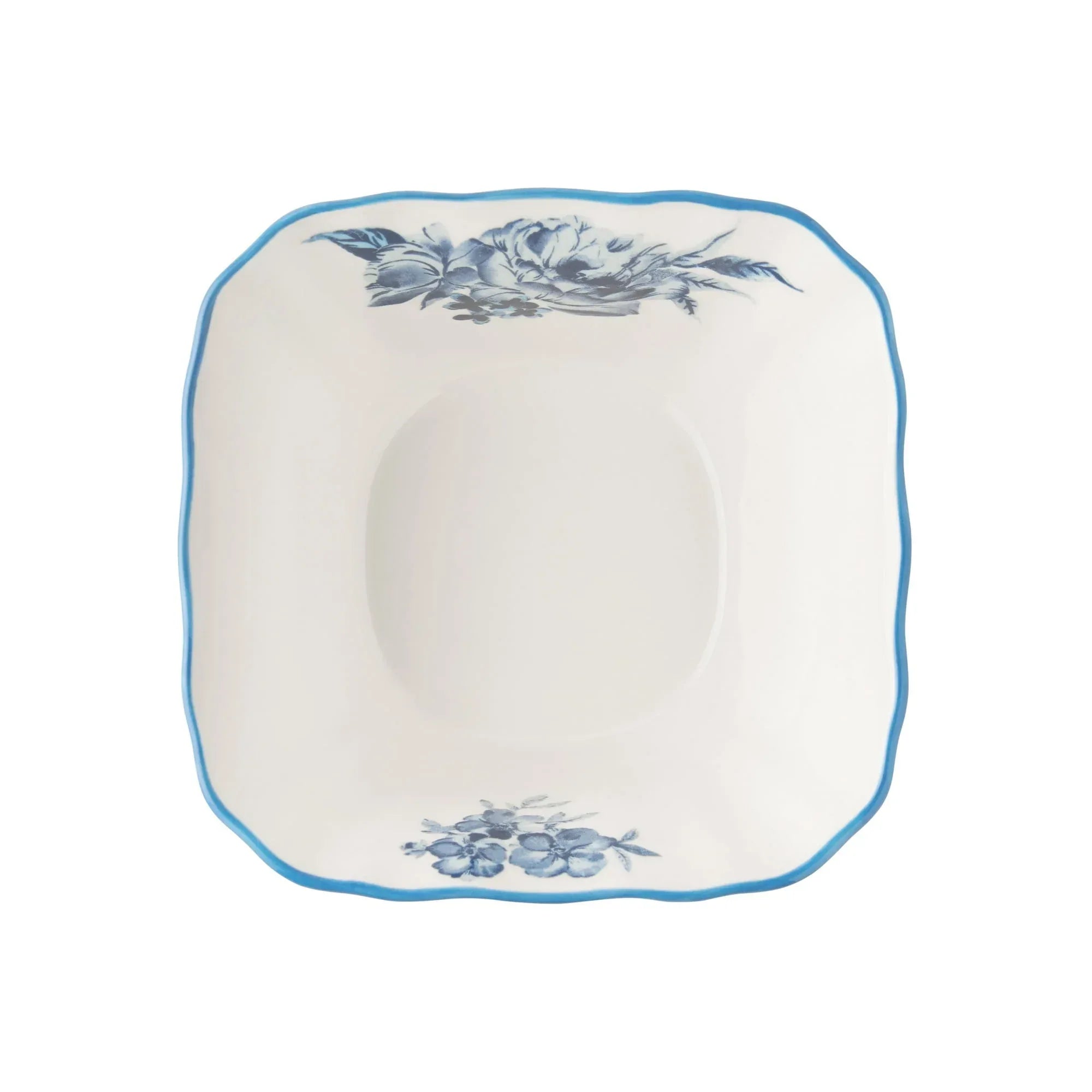 The Pioneer Woman Delilah 12-Piece Stoneware Dinnerware Set, Blue