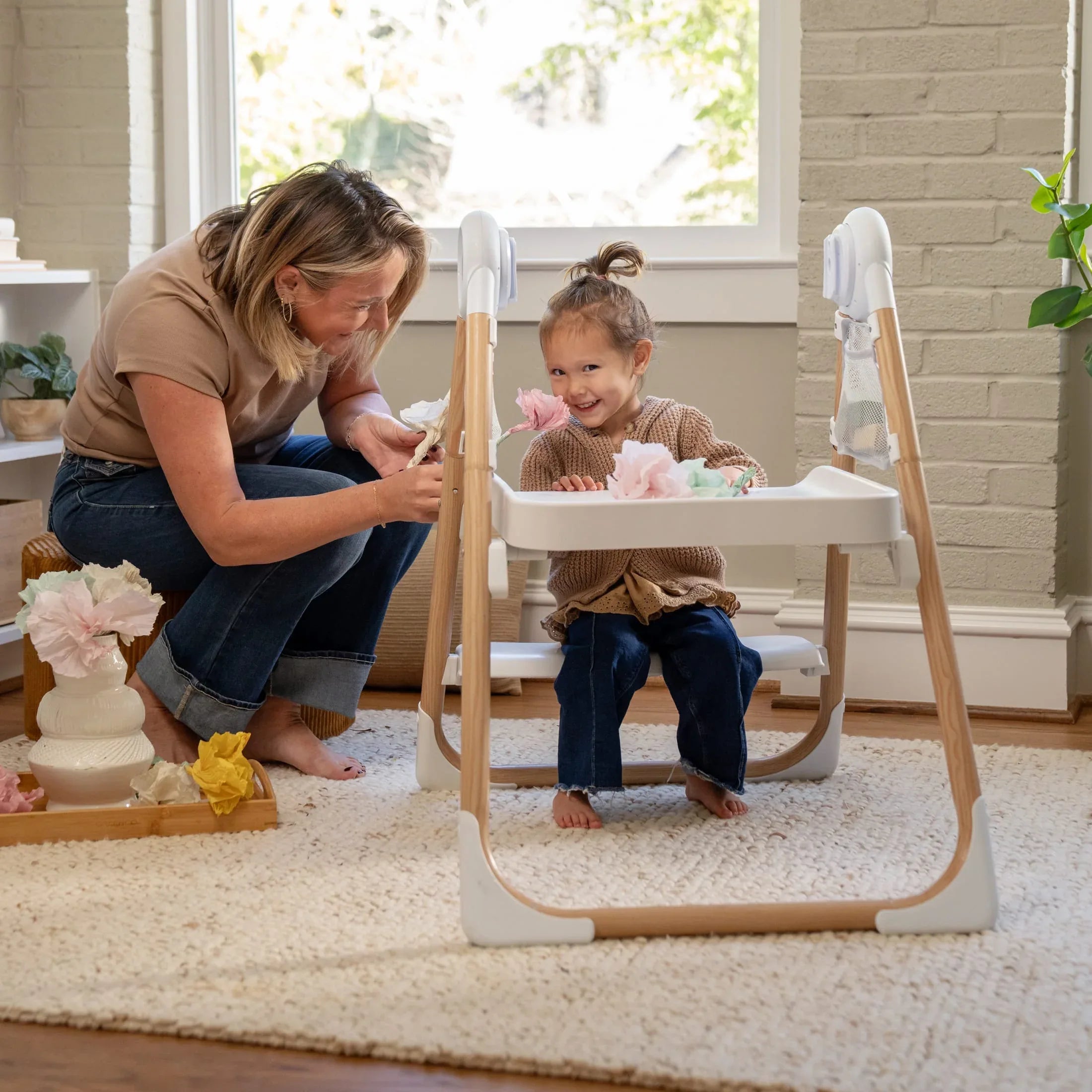 Ingenuity Table to Tower 2-in-1 Step Stool - Kitchen Tower - Play Table - Fold to Store - 18M-4Y