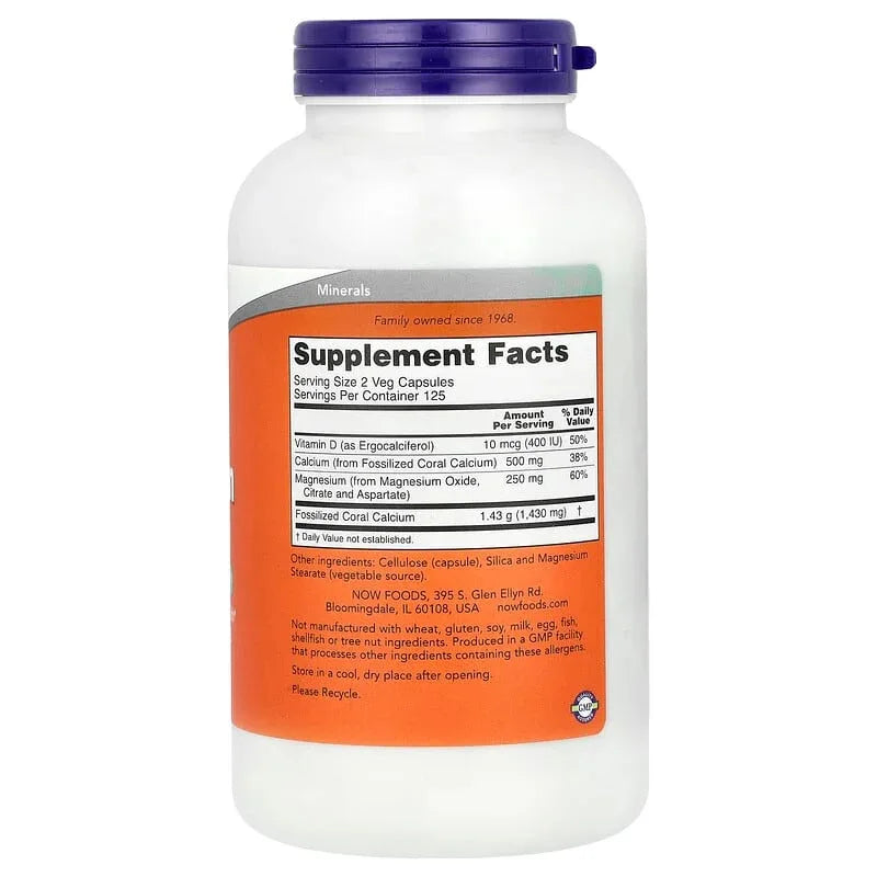 NOW Foods, Coral Calcium Plus, Veg Capsules