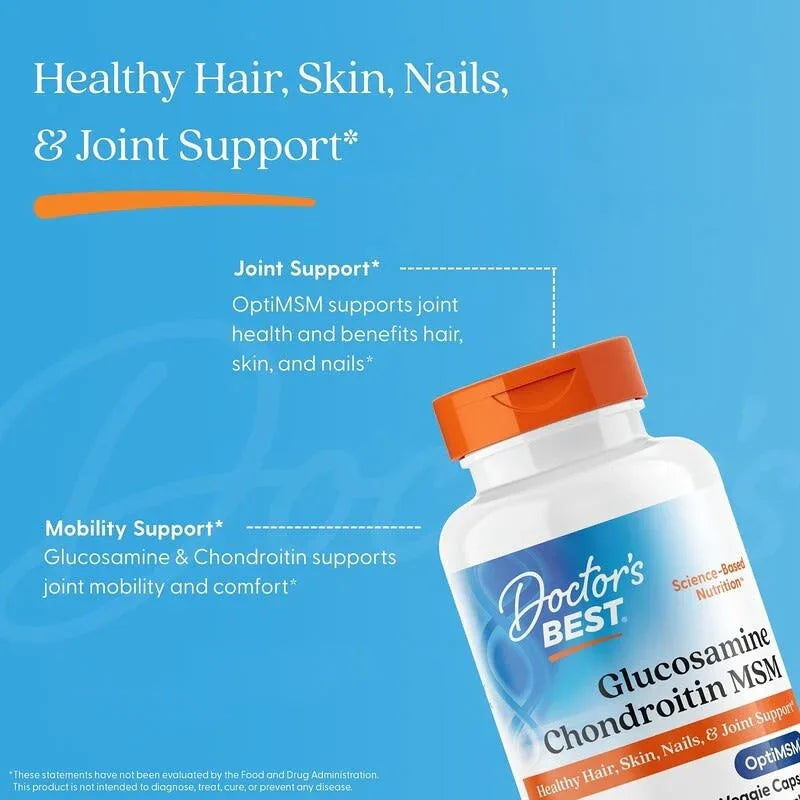 Doctor's Best, Glucosamine Chondroitin MSM, Veggie Capsules