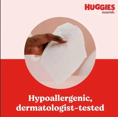 Huggies Nourish Scented Push Button Pack Baby Wipes, 10 pk.