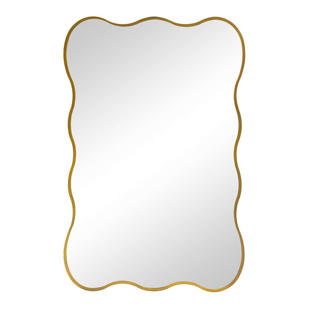 Mainstays 24x36 Gold Framed Large Wall Mirror for Bathroom or Living Room