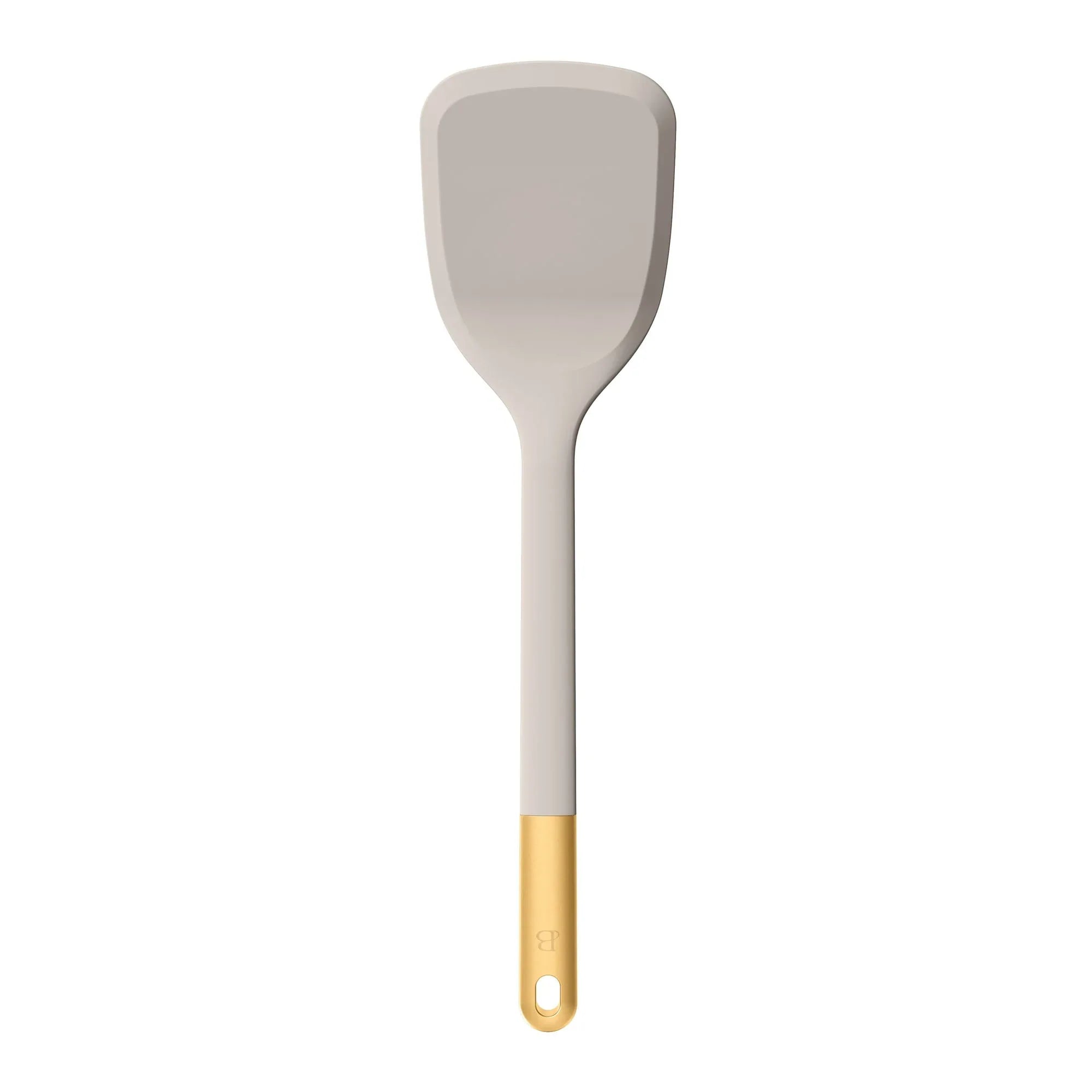 Beautiful 3-Piece Silicone Kitchen Utensil Tool Set, Porcini Taupe by Drew Barrymore