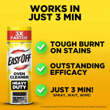 Easy-Off oven cleaner heavy duty spray can with green check marks