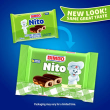 Bimbo Nito chocolate sweet baked good multipack wrapper front and back views