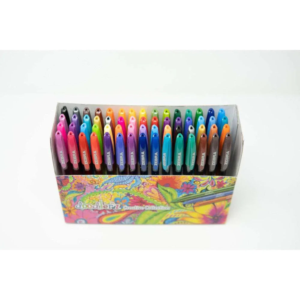 Zebra Doodlerz Gel Stick Pens, Bold Point 1.0mm, Assorted Colors, 60-Count - USA MEGA SHOP