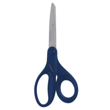 Westcott 8 in straight-blade titanium scissors with blue handles