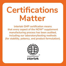 Certifications Matter panel noting Intertek GMP certification