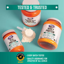 Chicken bone broth protein powder bottles with scoop and powder