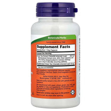 EGCg supplement bottle back panel with Supplement Facts text and serving details