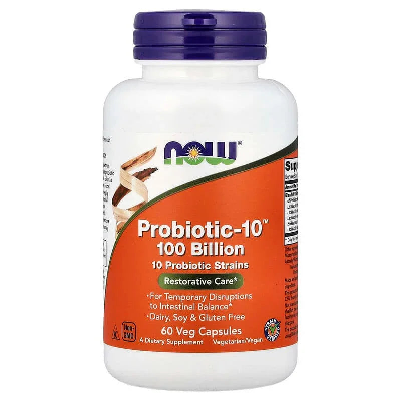 NOW Foods, Probiotic-10â„¢ 25 Billion, 50 Billion, & 100 Billion - USA MEGA SHOP
