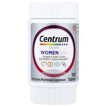 Centrum Silver Women 50+ multivitamin bottle with front label, 100 tablets