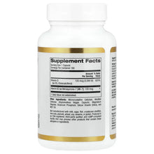 Vitamin D3 + K2 supplement bottle with Supplement Facts panel label