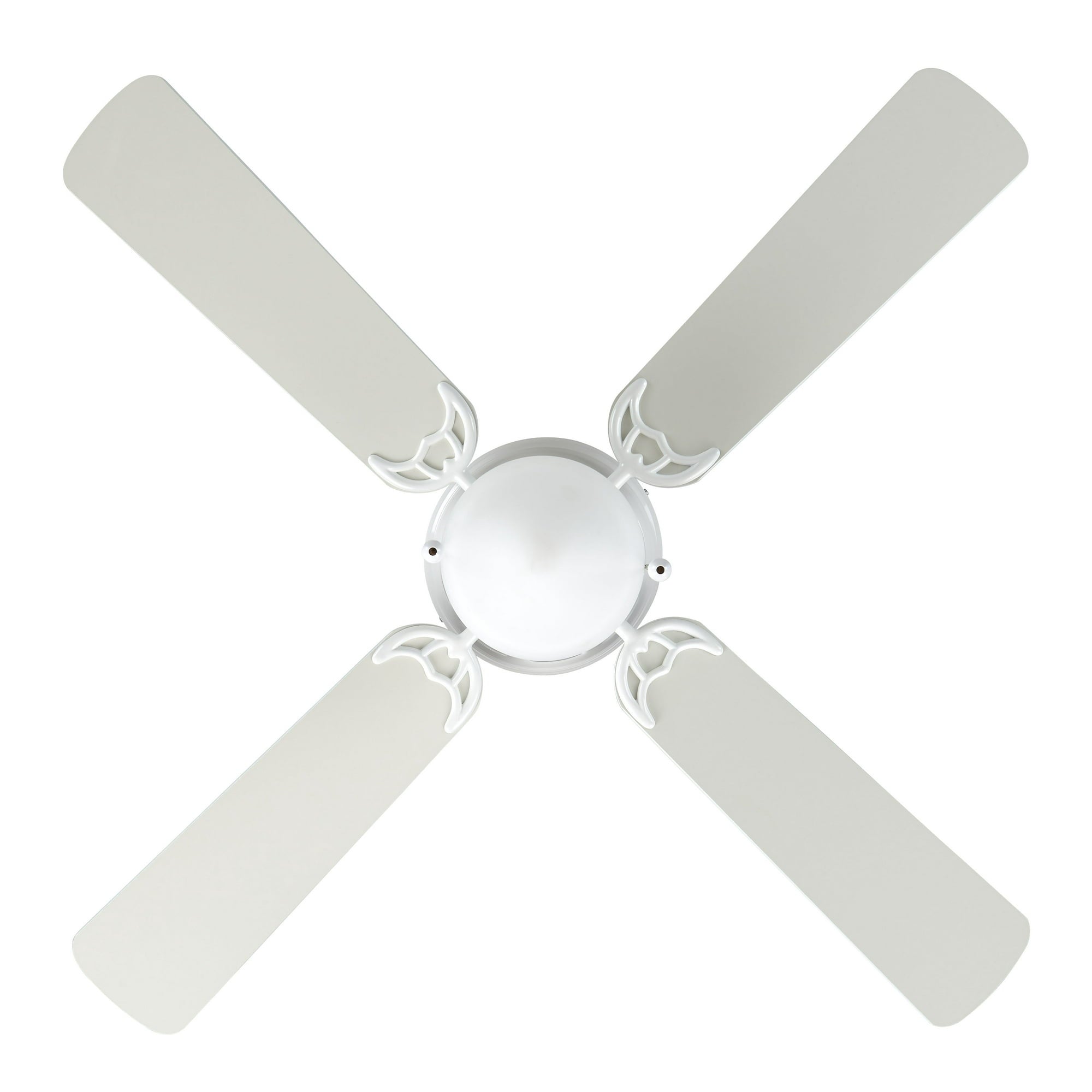 Mainstays 42 inch Hugger Indoor Ceiling Fan with Light Kit, Black, 4 Blades, Reverse Airflow