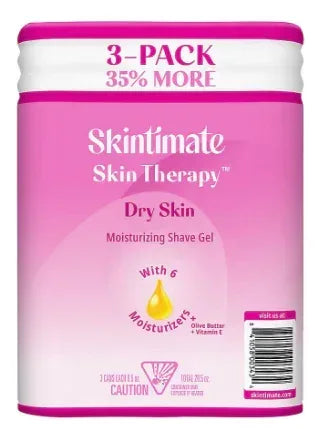 Skintimate Skin Therapy Moisturizing Shave Gel, 3 pk./9.5 oz.